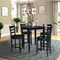 International Concepts 30 in. x 30 in. Gathering Height Table with 4 Emily Counter Height Stools - 5 Piece Set K46-3030-S6172-4 - alternate 1
